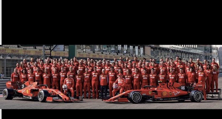 F1レーシングチーム全員